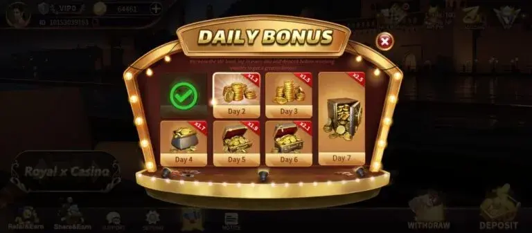 Welcome Bonus on Royal X Casino