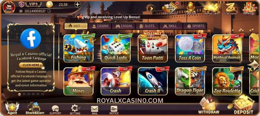 Royal X Casino Game