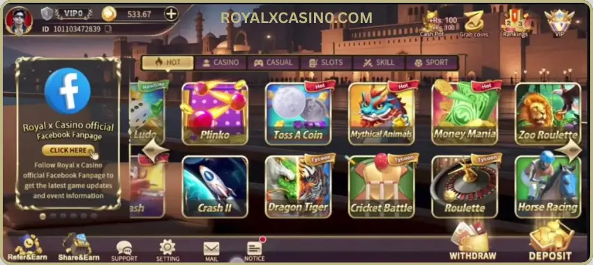Royal X Casino Games