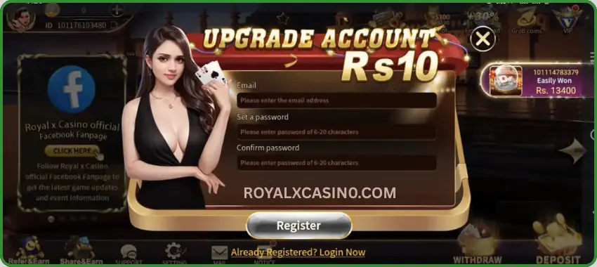 Royal X Casino Login